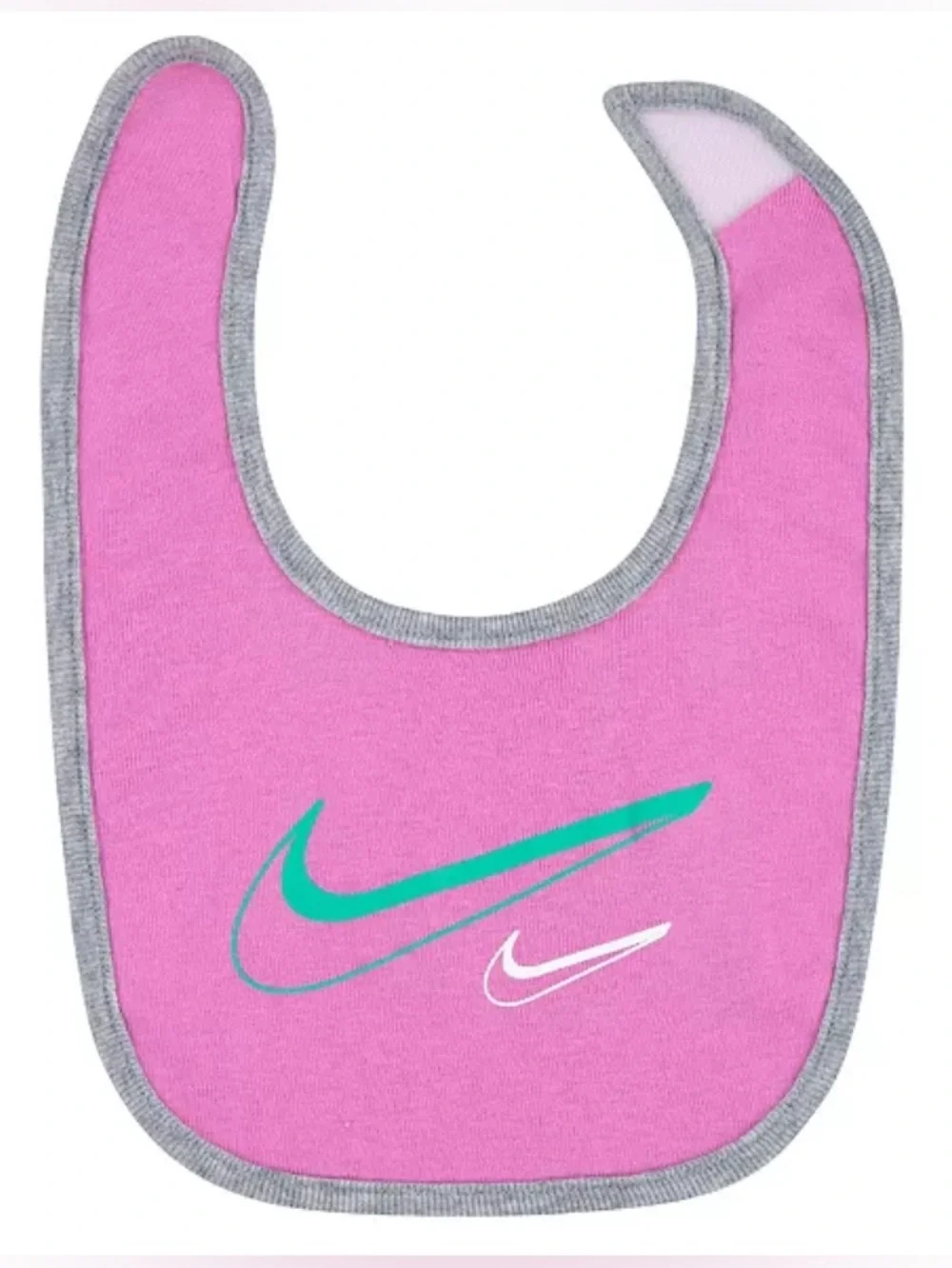Nike Pink & Gray Infant 3-Piece Bodysuit Set with Bib and Headband